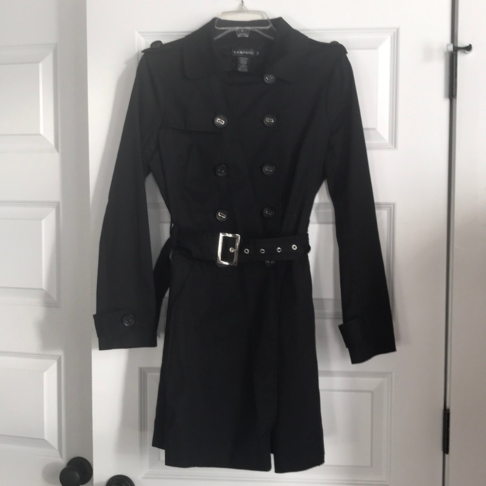 Rampage belted trench coat .  Like new
